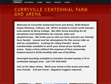 Tablet Screenshot of curryvillefarmandarena.com